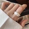 Xiaomi 925 Sterling Silver Rings Shinning Vintage Couples Creative Double Layers Design Thai Silver Party Jewelry Birthday Gifts