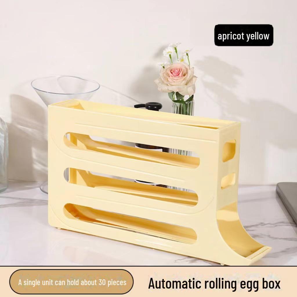 Четырехслойный выдвижной ящик для хранения яиц на дверь холодильника