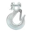 14in Clevis Slip Hook with Safety Latch G70 Forged Steel for Trailer Truck Towing Vehicle Chains