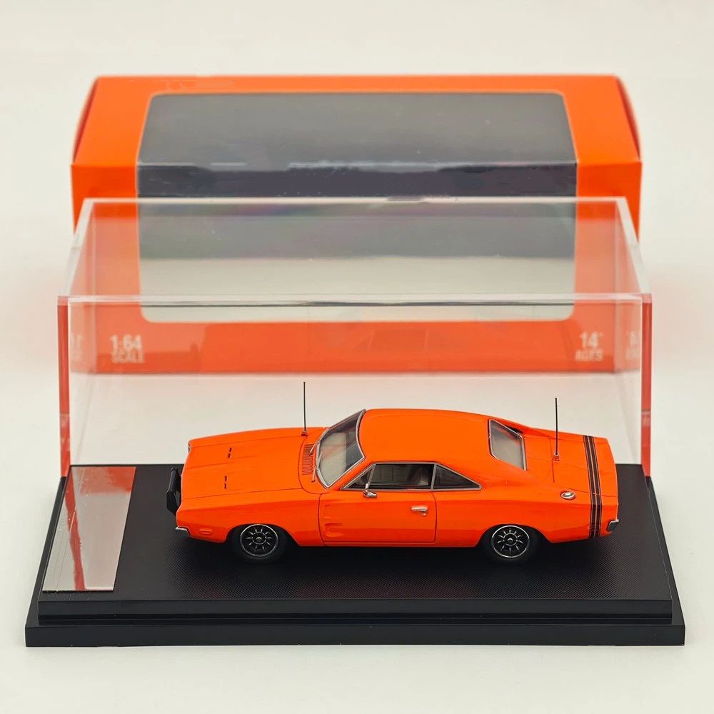 ABBX1 Мини-кузница 1/64 1969 Chargr R/T и General Lee Литая модель автомобиля Миниатюрная Ограниченная коллекция Игрушечные модели транспортных средств