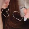 Fashion Korean Exaggerated Heart-shaped Stud Earrings for Women's Earrings Jewelry Girl Gift Brincos
