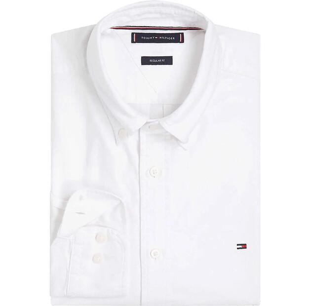 Tommy Hilfiger Solid Heritage Oxford Rf рубашка с длинным рукавом
