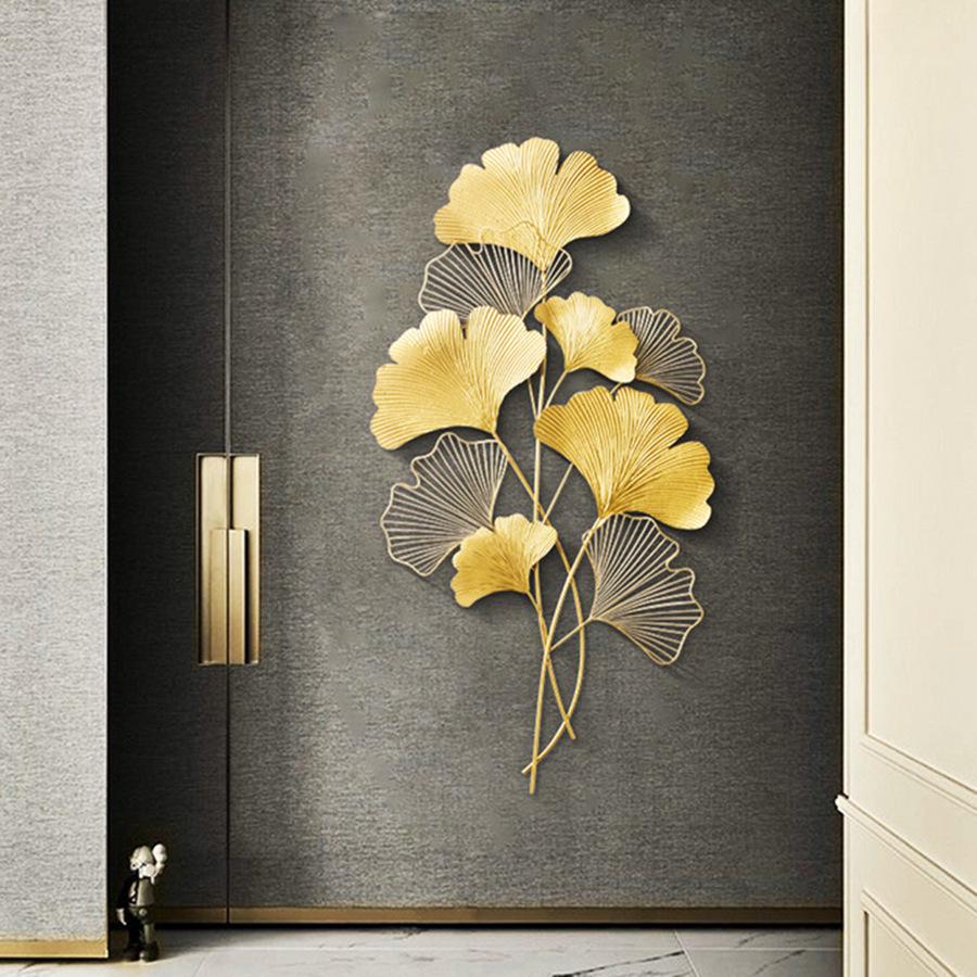 Nordic Ginkgo Leaf Wall Hanging for Living Room or Bedroom Decor
