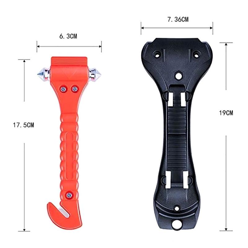 1 шт., резак для ремня безопасности автомобиля, 2 в 1, аварийный пробойник для оконного стекла, спасательные инструменты, молоток для выживания