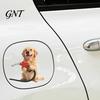 Trucks Fuel Cap Sticker Fun Sticker, Cute Dog Cat Mouse Car Animal Waterproof Self Adhesive Decal for Cars Windows Tailgate