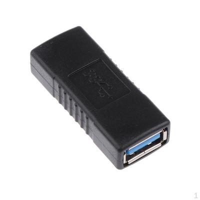 Тип A Женский-мама USB3.0 Переходник-переходник Разъем смены пола Черный