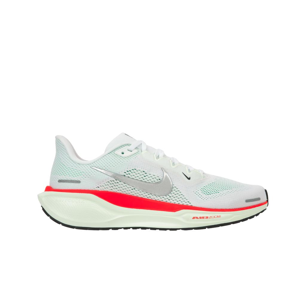 Nike Air Zoom Pegasus 41 Едва Зеленый Ярко Малиновый Мужские Кроссовки Белый Металлик-Серебристый FD2722-115