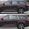 Для Kia Sorento 2009- 2013 2014 2015 2016 2017- Накладки на стойки кузова B C, полоски, крышки, нержавеющая сталь, автомобильные аксессуары