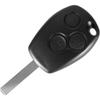 Key Shell for Renault Clio Kangoo Modus Twingo Trafic Master - 3 Buttons - Phonillico® Remote Control Plip