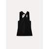 Za2025 Spring New Women's Clothing Special-Interest Design Halter Gold Inlay Sleeveless Cold-Shoulder Slim Fit Slimming Top