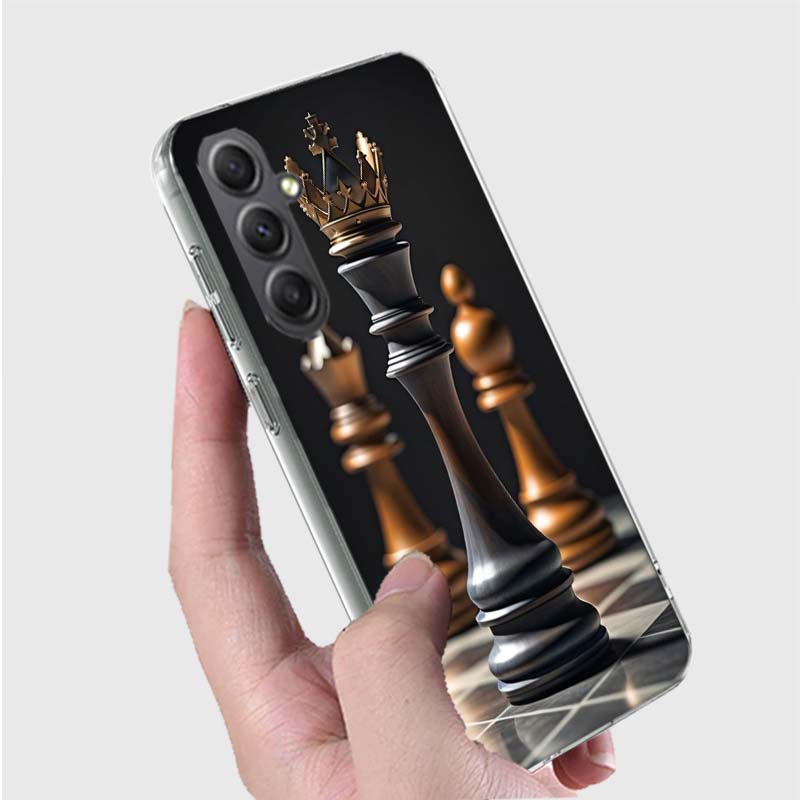 Competitive Chess Game Phone Case for Samsung A16 A26 A36 A56 A17 A37 A57 A07 A06 A02S A03 A04S A05S Galaxy Note 20 10 A50S A71