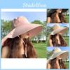 Fashionable Wide Brim Hat For Women Sun Protection Summer Lightweight Acrylic