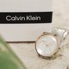 Calvin Klein Quartz Watch 35Mm Gray Dial Fashion Large Logo Watch Women watches 25200033