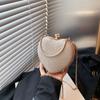 New Dinner Party Bag Niche Design Texture Cute Heart Small Bag Women's Bag Handbag Shoulder Messenger Bag