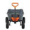 Poly Garden Dump Cart Heavy-duty Yard Carts and Wagons 800 lbs 10" Tires