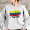 Colombia Hoodies Women Sweat Y2k Anime Korean Style Hooded Shirt Female Harajuku Tracksuit Unisex