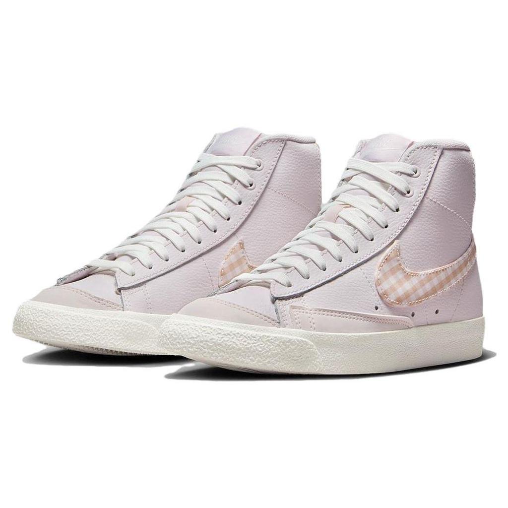 Nike Кроссовки Nike Blazer Mid '77 Женские Summit White Pink Pink Barbie Клетка FD9163-600