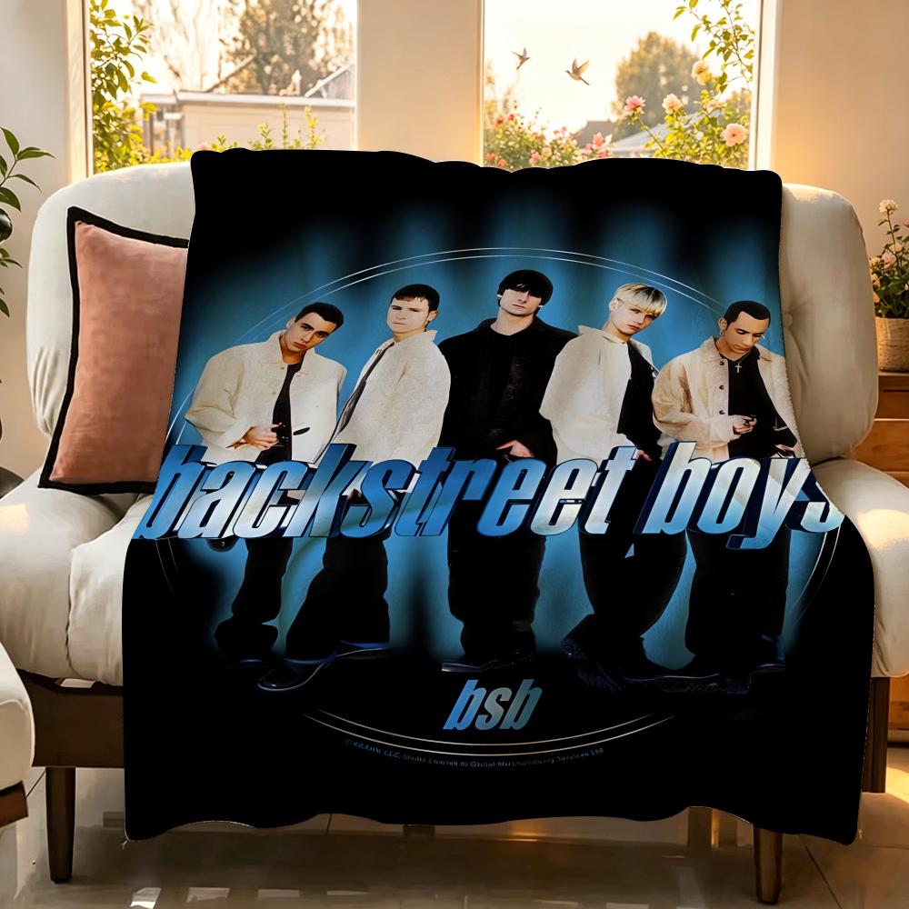 Band B Backstreet B Boys Throw Flannel Throw Blanket Suitable for Sofa Living Room Bedroom