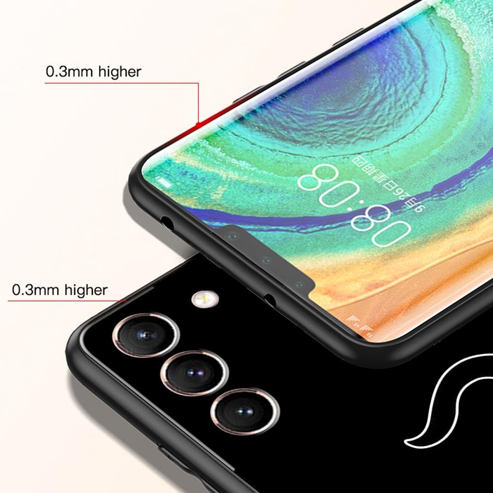 Чехол для телефона 'Кошачья линия' Черные кошки для Samsung Galaxy S26 Ultra S25 Plus S24 FE S23 S22 5G S21 S20 Черный Мягкий