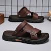 Slippers Men's Summer Wear Non-slip and Wear-resistant Men's Beach Shoes Outdoor Casual Driving Middle-aged Dad Sandals