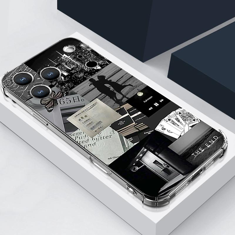 Чехол для телефона с узором маршрута путешествия Для iPhone 17e 17 16 15 14 Pro Max 14 13 Pro 16 Ударопрочный Прозрачный Мягкий ТПУ Карман для карты Чехол