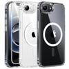 Прозрачный чехол для iPhone 17e, Прозрачный, Магнитные чехлы для телефона с защитой экрана, Совместимые с магнитными, Защита от пожелтения, Ударопрочный