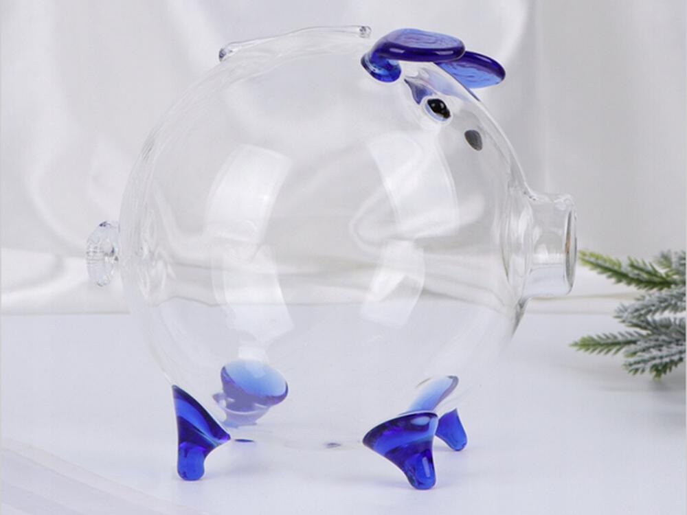 Piggy Bank Small Blue (48)