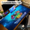 Large Mouse PadGeometry Dash Custom Name Text Personalized Desk Mat Non Slip Gaming Pad