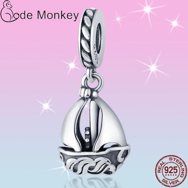 Plata Charms Of Ley 925 Silver Starry Sky Charms Air Balloon Charm Fit Fashion 925 Original Bracelets Pulseira Diy