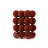 24pcs/Set Sparkling Christmas Ball Ornaments Velvet Christmas Tree Props  Festive Decoration