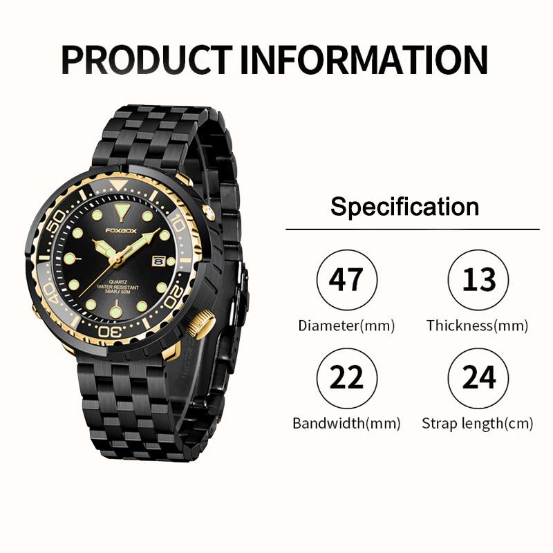 LIGE Модные мужские часы 50M Водонепроницаемые светящиеся спортивные наручные часы Кварцевые часы с вращающимся безелем и автоматической датой