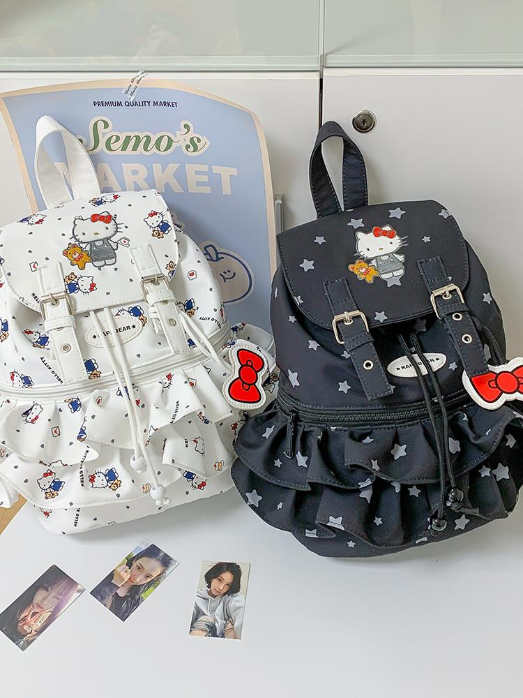 Hello Kitty Tote Bag With Polyester Material For Casual Daily Use And Lightweight Travel