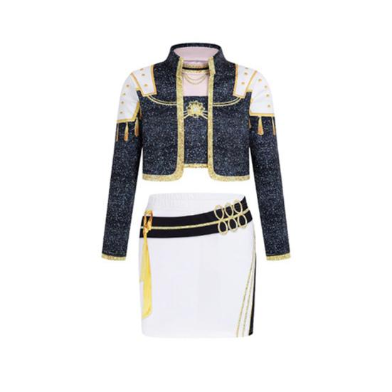 Детский костюм охотника на демонов для выступлений на Хэллоуин, косплей-наряды для танцевальной сцены, ролевых игр, мягкая, удобная, яркая сценическая одежда для рождественских вечеринок