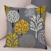 Абстрактное искусство Чехол на подушку Декоративное геометрическое растение Дерево Цветок Наволочка для дивана Дом Машина