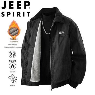 Мужская ветрозащитная куртка JEEP SPIRIT на флисовой подкладке