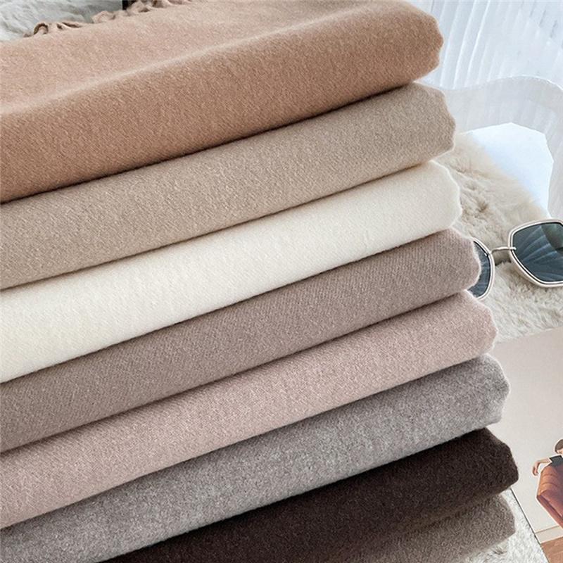 200*70 см Высококачественный однотонный искусственный кашемировый шарф Осень-зима с принтом Теплая шаль для женщин Подарок