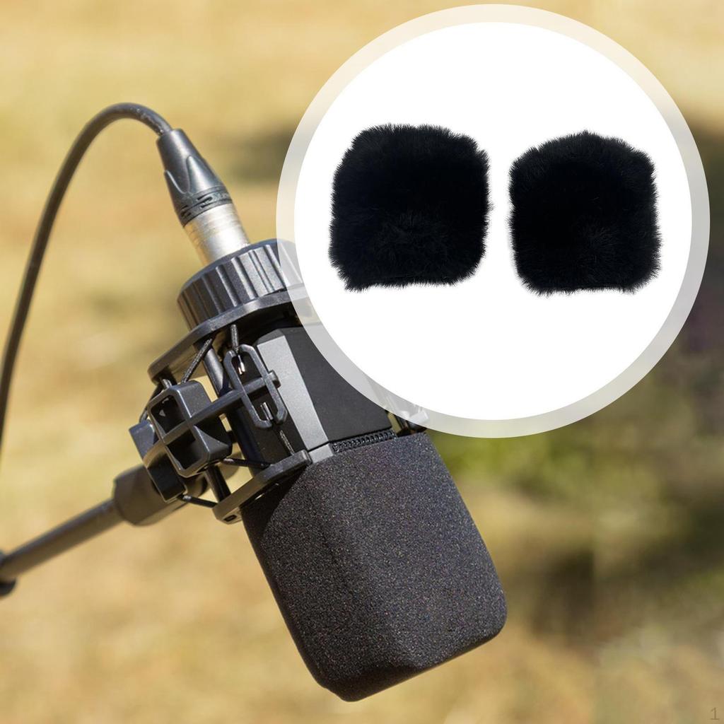 Windscreen Mic Cover Easy to Use Practical Compact Wind for Interview Indoor Outdoor