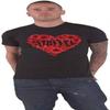 Футболка Nirvana Маковый Сердце Логотип Группы Официальная Унисекс Черный Размер S