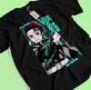 Demon Slayer Shirt Tanjiro Tshirt Zenitsu T-Shirt Muzan Doma Tee Inosuke Nezuko