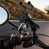 Motorcycle Wired +wireless Fast Charging Mobile Phone Holder QC3.0 Fast Charging