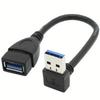 USB 3.0 Right Angle Extension Cable High-Speed Data & Fast Charging 90° Adapter for PC/Laptop/Phone, Multi-Port Tech Accessories