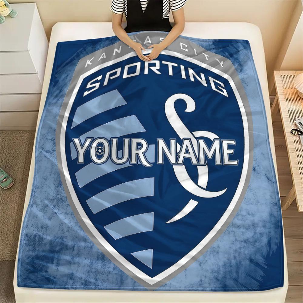 1PC Kansas City Custom Name Patterned Flannel Blanket Suitable For All Seasons For Home Decor Warmth And Comfort Gifts Holiday Present