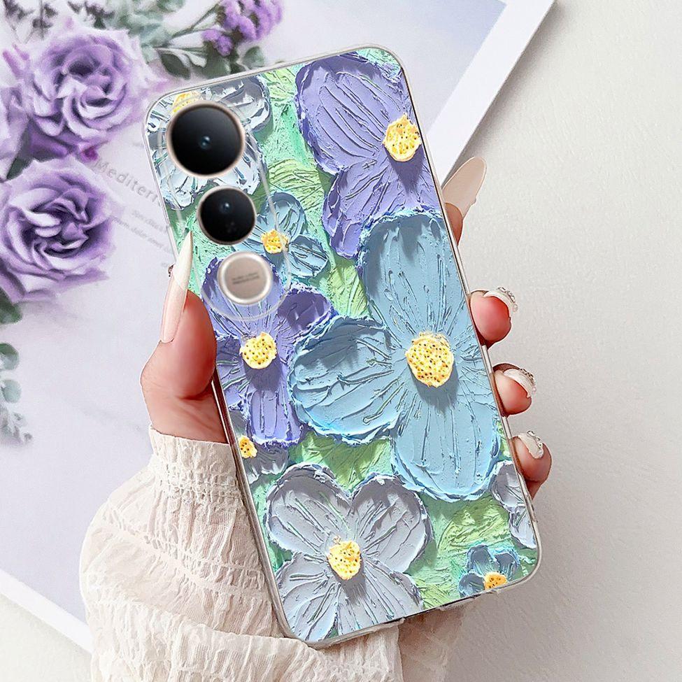 For Vivo V50 Lite 5G Case Clear Fashion Luxury Cute Cartoon Cat Cool Soft TPU Bumper Cover For Vivo V50Lite 5G Phone Case Funda