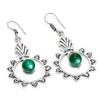 Green Onyx Gemstone 925 Silver Jewelry Earring 2.36 "