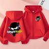 Детская толстовка NINJ KIDZ с принтом и застежкой-молнией, очаровательная одежда для девочек и мальчиков 3-12 лет, повседневная модная толстовка с длинными рукавами.