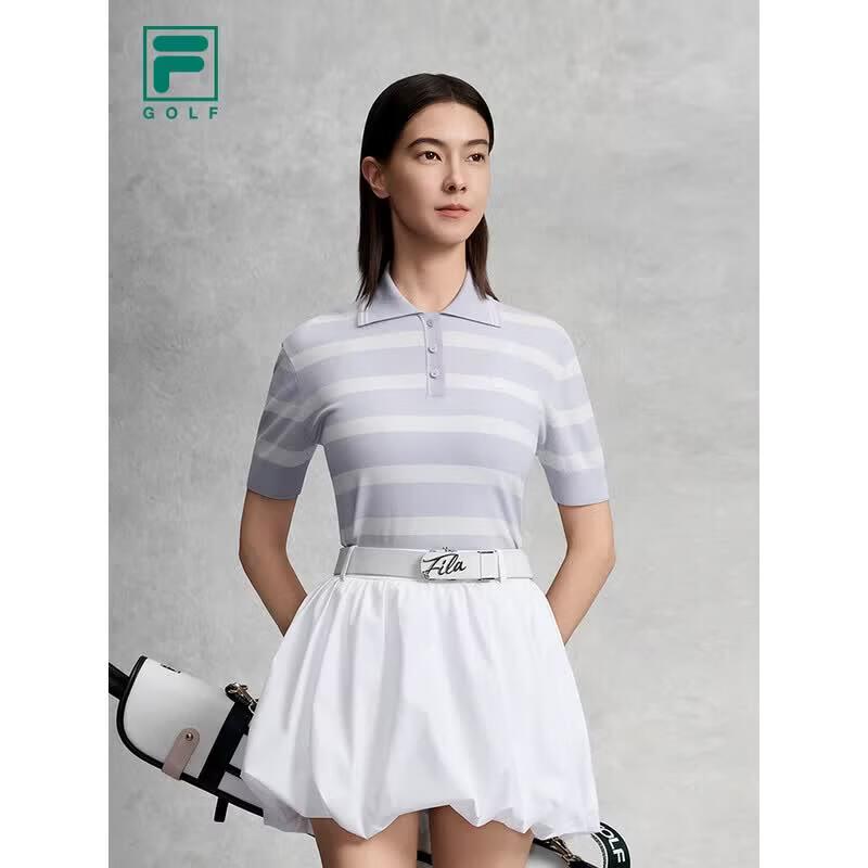 Fila Женский плетеный топ в полоску He Mu Ni для гольфа