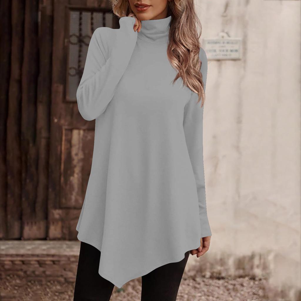 Женские водолазки Женские футболки Женские повседневные повседневные топы Водолазка с длинными рукавами Модные рубашки с принтом Топы Футболки Пуловеры Топы