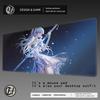 HYBXAXC Коврик для мыши ПК Фиолетовый Аниме Девушка Геймерский Коврик для мыши Ноутбук Компьютер Аксессуары для клавиатуры Коврик для мыши Ковер Расширенные коврики для стола