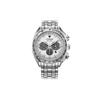 100 Meters Waterproof Fashion Style Light Quartz Steel Strap Men's Watch White Dial CA4540-54A