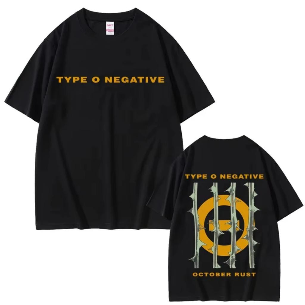 Rock Band Type O Negative October Rust Мерч Футболка Мужская Женская Винтаж Y2k Готический Металл Футболка Мужская Летняя Оверсайз Футболки